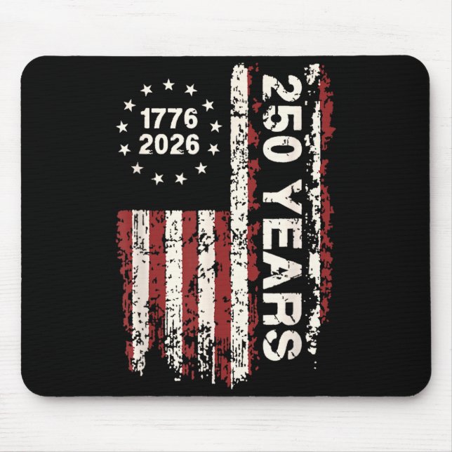 250 Years Birthday 4th July Independence Day Mouse Pad (Front)
