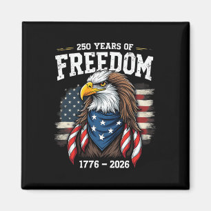 250 Years Eagle And Flag 1776-2026 250th Birthday Magnet