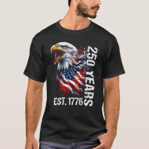 250 Years Est 1776 Vintage Bald Eagle USA Flag