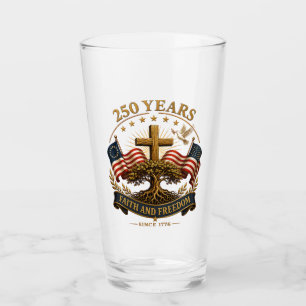 250 Years Faith and Freedom Glass
