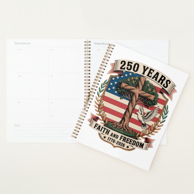 250 Years Faith and Freedom Planner (Display)
