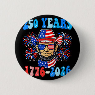 250 Years George Washington 1776-2026 250th Annive 6 Cm Round Badge