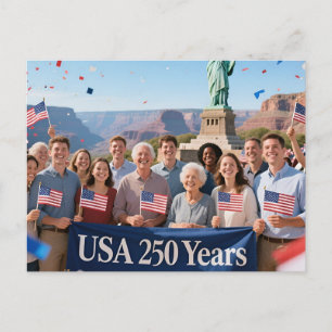 250 Years Invitation Postcard