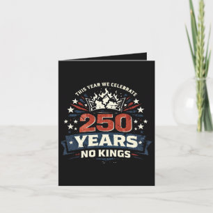 250 Years No Kings Patriotic Holiday Card