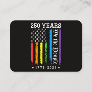 250 Years of American 250th Anniversary US LGBT Pr Business Card