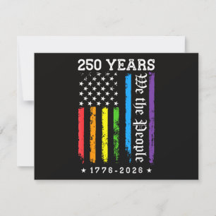 250 Years of American 250th Anniversary US LGBT Pr Invitation