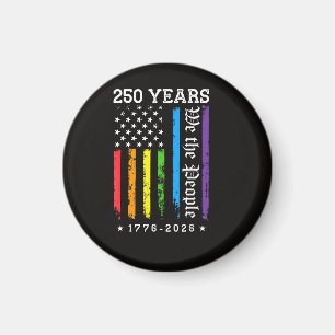 250 Years of American 250th Anniversary US LGBT Pr Magnet