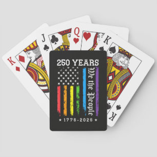 250 Years of American 250th Anniversary US LGBT Pr Playing Cards