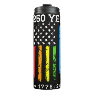 250 Years of American 250th Anniversary US LGBT Pr Thermal Tumbler