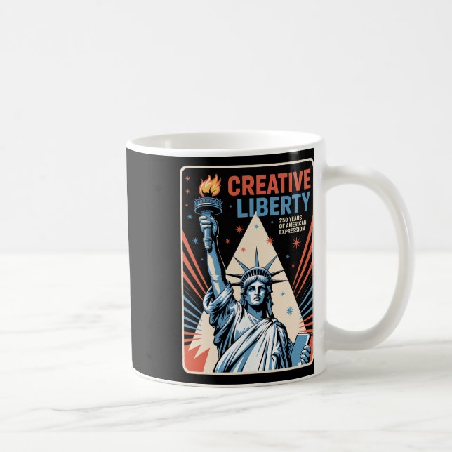 250 Years Of American Expression, Statue Of Libert Coffee Mug (Right)