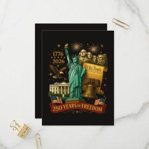 250 Years of American Freedom Invitation Postcard