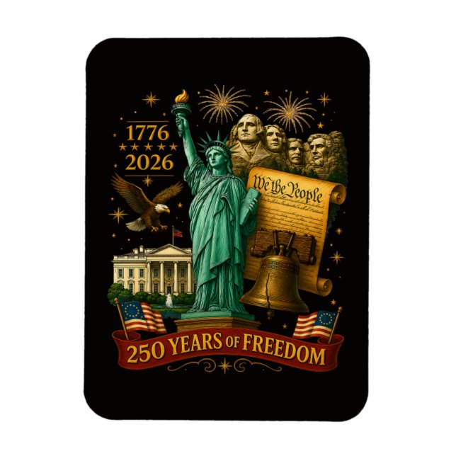 250 Years of American Freedom Magnet (Vertical)