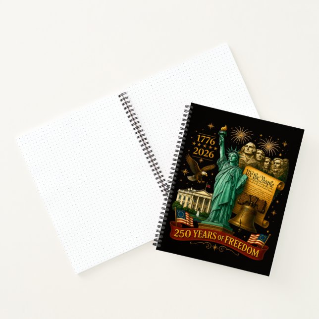 250 Years of American Freedom Notebook (Inside)