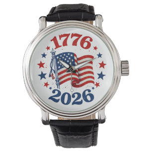 250 Years of American Independence Patriotic Flag  Watch