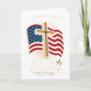 250 Years Of Blessing - 250th Anniversary - Christ Card