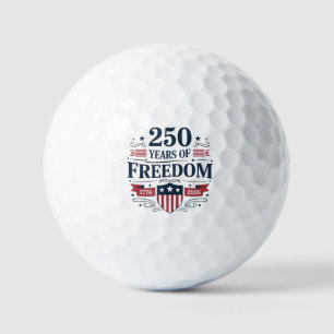 250 Years Of Freedom 1776 2026 250th 4th Of July Golf Balls