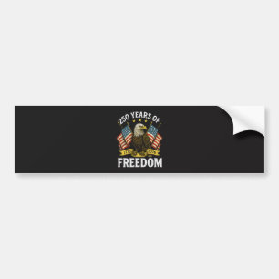 250 Years of Freedom 1776 2026 Bald Eagle Bumper Sticker
