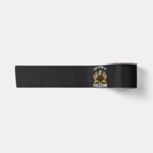 250 Years of Freedom 1776 2026 Bald Eagle Satin Ribbon