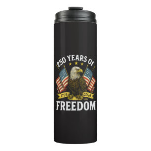 250 Years of Freedom 1776 2026 Bald Eagle Thermal Tumbler