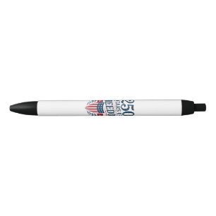 250 Years of Freedom 1776 2026 July 4th 250th Birt Black Ink Pen