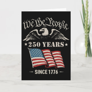 250 Years Of Freedom 1776 2026 Patriotic Ld Eagle  Card