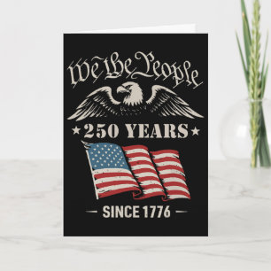 250 Years Of Freedom 1776 2026 Patriotic Ld Eagle  Card