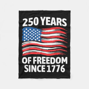 250 years of freedom 250th anniversary 1776 2026 fleece blanket