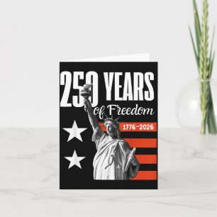 250 Years of Freedom America 1776-2026 Card