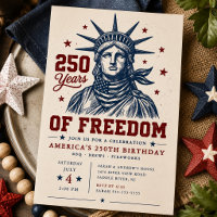250 Years of Freedom BBQ Invitation