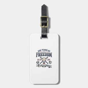 250 Years of Freedom Patriotic Baseball Design_1 Luggage Tag