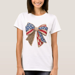 250 Years Of Freedom Patriotic Bow USA July 4th T-Shirt