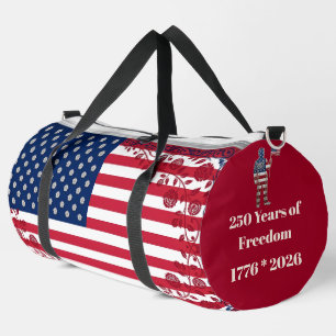 250 Years of Freedom Stars & Stripes American Flag Duffle Bag