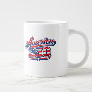 250 Years of Freedom – USA 1776–2026 Patriotic  Large Coffee Mug