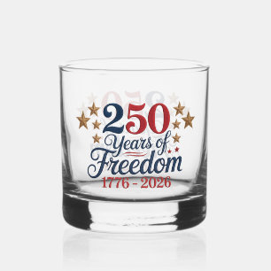 250 Years of Freedom Whiskey Glass