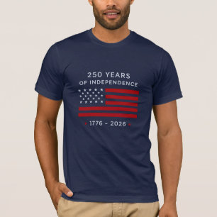 250 Years of Independence USA Flag T-Shirt