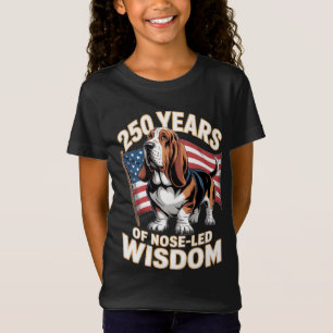 250 Years of Nose-Led Wisdom Basset Hound T-Shirt