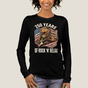 250 Years of Rock 'N' Relax Capybara Rockstar Tri-Blend Shirt
