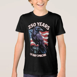 250 Years of Sharp Opinions Crow Art Tri-Blend Shirt
