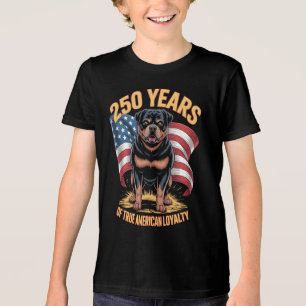 250 Years of True American Loyalty Rottweiler Tri-Blend Shirt
