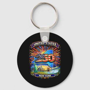 250 Years of United States Independence New York Key Ring