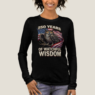 250 Years of Watchful Wisdom Owl Art Tri-Blend Shirt