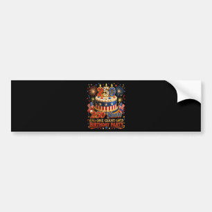 250 Years One Giant Birthday 250 Anniversary USA Bumper Sticker