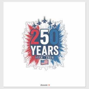 250 Years Patriotic Jets Anniversary Vector Design