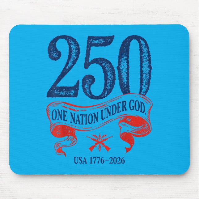 250 Years Patriotic Pride 1776-2026 - USA Mouse Pad (Front)