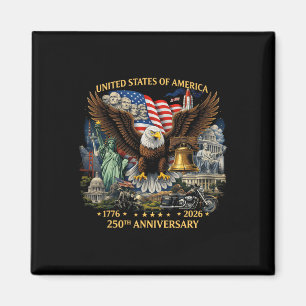 250 Years Statue Of Liberty American Landmarks 4th Magnet