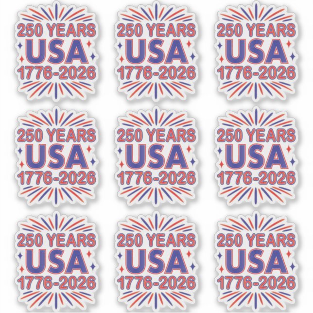 250 Years USA | 1776–2026 Semiquincentennial (Front)