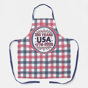 250 Years USA 1776–2026 Semiquincentennial Apron