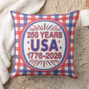 250 Years USA   1776–2026 Semiquincentennial Cushion