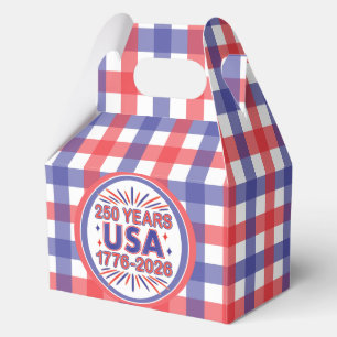 250 Years USA 1776–2026 Semiquincentennial Favour Box