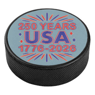 250 Years USA   1776–2026 Semiquincentennial Hockey Puck